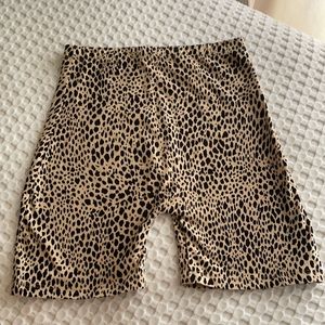 Brandy Melville cheetah biker shorts